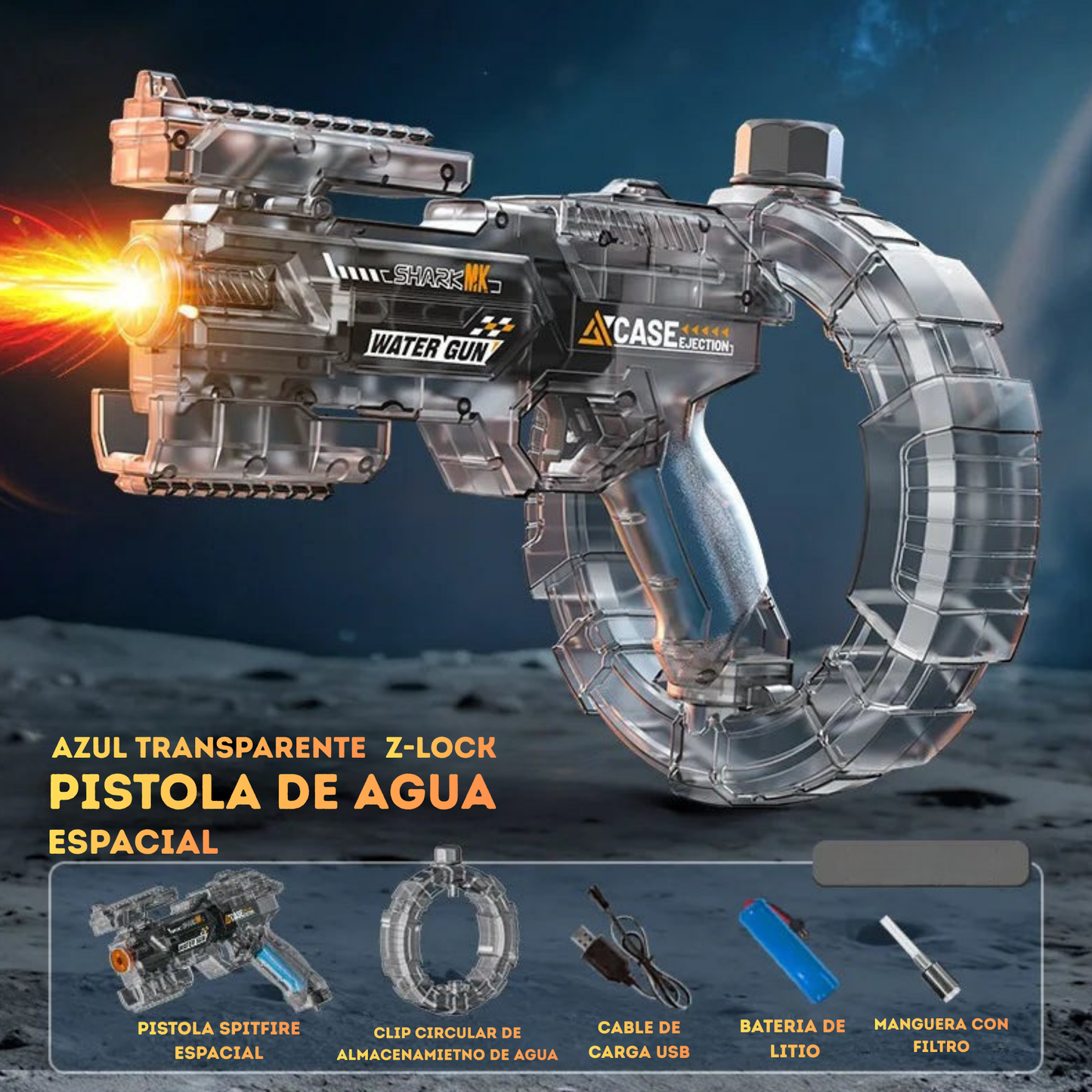 AquaVolt: Pistola de agua eléctrica.